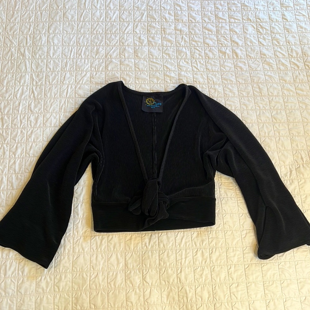 Blue Life Black Toe Top Crop Komodo size xs